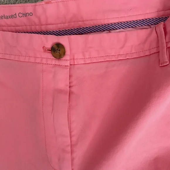 Talbots Bright Pink Relaxed Chino Pants 16 NEW - Picture 1 of 6